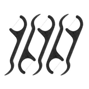 Lindo Charcoal Bio-Friendly Floss Picks - 200 pcs/pk