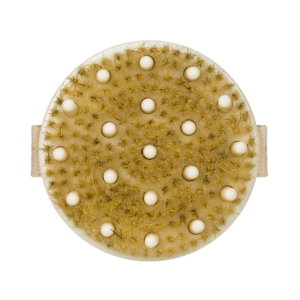 EcoPro Natural Wood Body Brush & Massager - Rubber Nodes