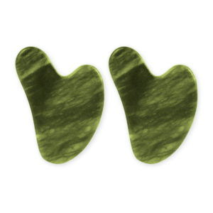 Lindo Jade Gua Sha Duo Set - 100% Natural Jade Stone