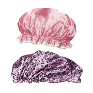 Lindo Satin Sleep & Shower Cap (Double Lined) - 2pcs/pk