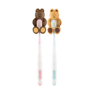 Lindo Ultra Soft Toothbrushes w/ Teddy Bear Holders - 4pcs/pk